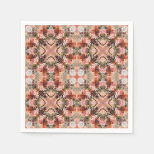 Serviette En Papier Seamless abstract ornamental brown decor kaleidosc