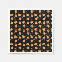 Serviette En Papier Seau de Citrouille pour la Fête d'Halloween