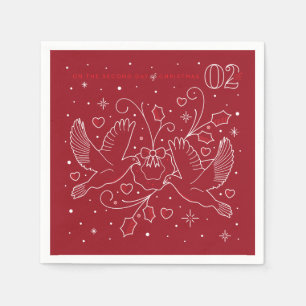 Serviette En Papier Seconde Jour de Noël Papier de Noël