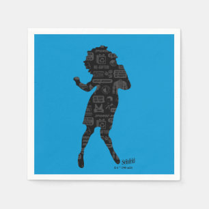 Serviette En Papier Seinfeld Elaine Danse Silhouette