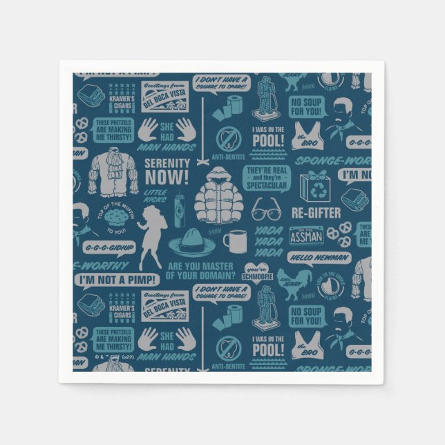 Serviette En Papier Seinfeld | Motif de mème (Devant)