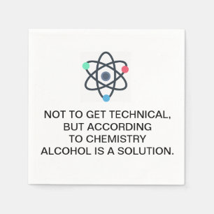 Serviette En Papier Selon la chimie, l'alcool est une solution