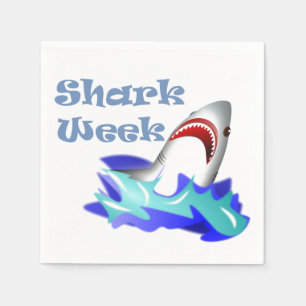 Serviette En Papier Semaine du requin