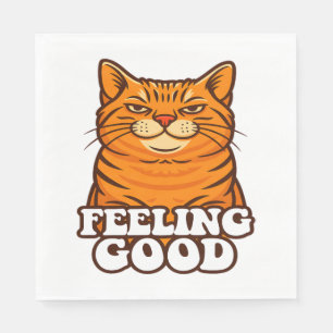 Serviette En Papier Sens bon chat Cool