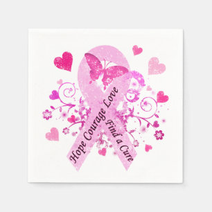 Serviette En Papier Sensibilisation au cancer du sein