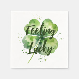 Serviette En Papier Sentir chanceux Feuille de fermeture St. Patri