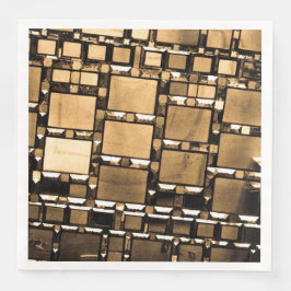 Serviette En Papier Sepia Mirrors