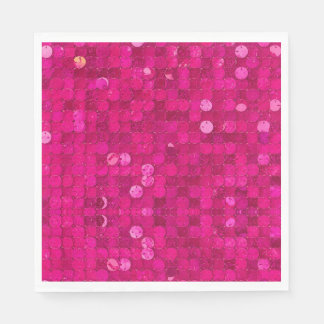 Serviette En Papier Séquence rose vif