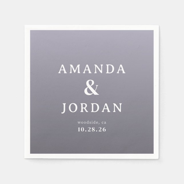 Serviette En Papier Serene Lavender Minimalist (Devant)