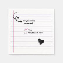 Serez-Vous Mon Valentine Note Naples