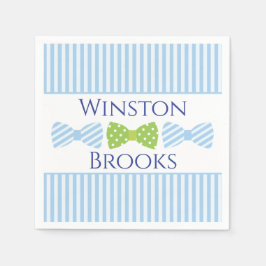 Serviette En Papier Serpileuse Bow Cravate Baby shower