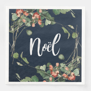 Serviette En Papier Serre Noel/Noël avec baies