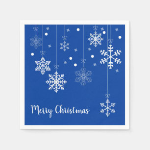Serviette En Papier Serrer les flocons de neige Joyeux Noël Papier Ble