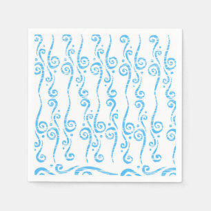 Serviette En Papier Serrures Bleues