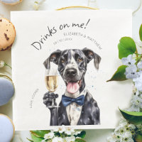 Serveur Dogue Allemand Majestueux Aquarelle Person