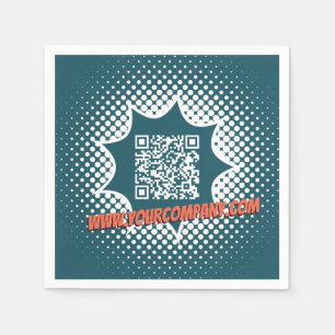 Serviette En Papier Service de nettoyage bleu WWW personnalisé