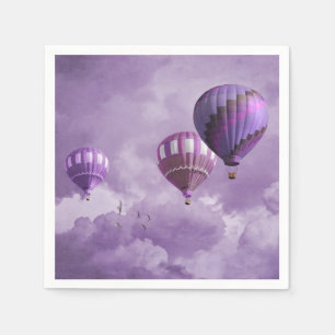 Serviette En Papier Serviette de bain violet à air chaud