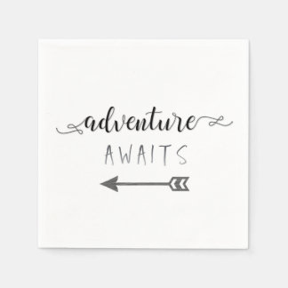 Serviette En Papier Serviette de cocktail Aventure vous attend