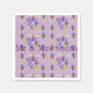 Serviette En Papier Serviette de déco en purple Shabby lilas