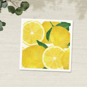 Serviette En Papier Serviette de papier de citron frais