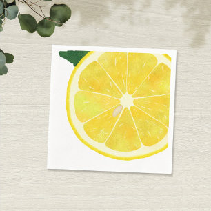 Serviette En Papier Serviette de papier de citron frais