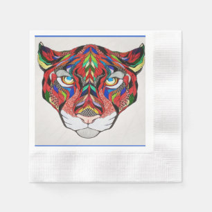 Serviette En Papier Serviette de papier de tigre