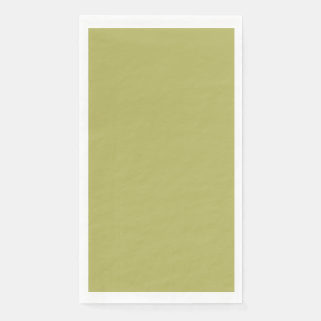 Serviette En Papier Serviette de table couleur vert olive Crayon (Devant)