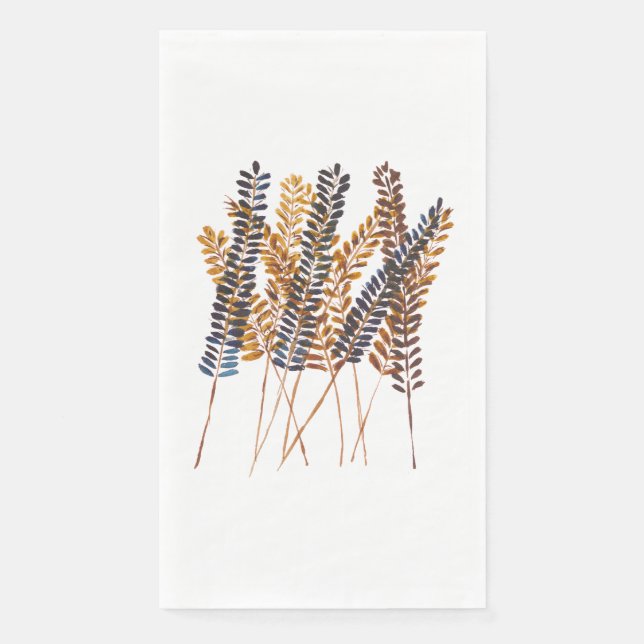 Serviette En Papier Serviette d'hôte en papier d'automne (Devant)