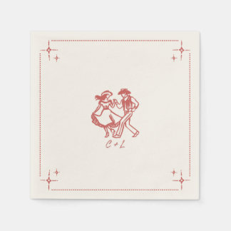 Serviette En Papier Serviette occidentale personnalisée