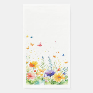 Serviette En Papier Serviette pour invités papillon de jardin floral p