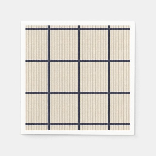 Serviette En Papier serviette rayée (Devant)