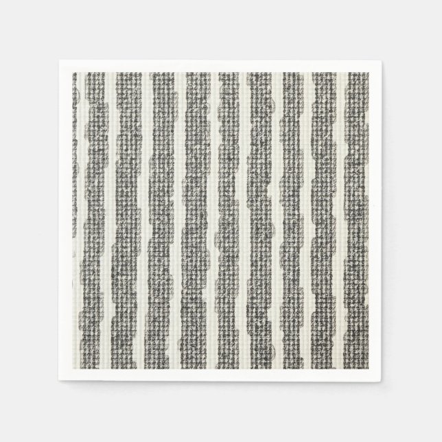 Serviette En Papier serviette rayée (Devant)