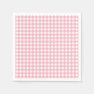 Serviette En Papier Serviettes à carreaux classiques roses de Buffalo