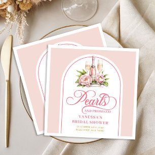 Serviette En Papier Serviettes à l'aquarelle chic rose gold pour la do