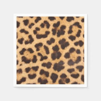 Serviette En Papier Serviettes à motif imprimé léopard pour pique-niqu