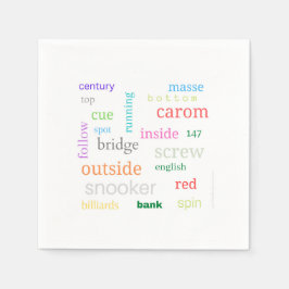 Serviette En Papier Serviettes à thème billard