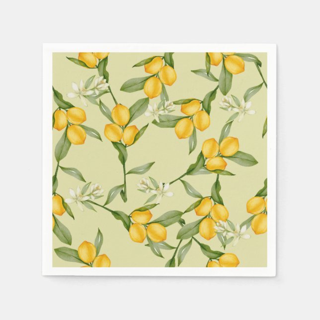 Serviette En Papier Serviettes au citron (Devant)