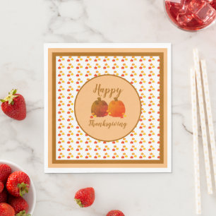 Serviette En Papier Serviettes automne/automne/Citrouille