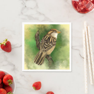 Serviette En Papier Serviettes aux oiseaux mignonnes