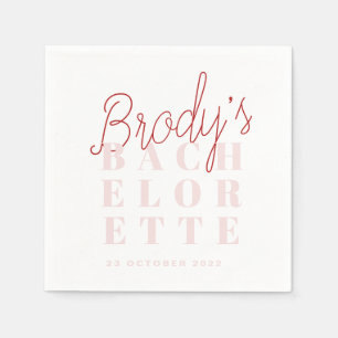 Serviette En Papier Serviettes Bachelorette Party Brody