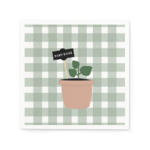 Serviettes bébé Basil