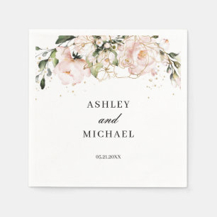 Serviette En Papier Serviettes Boho Rose Flore Moderne tendance