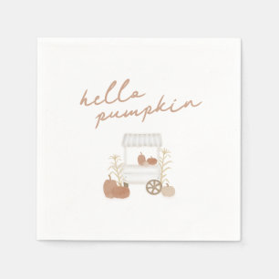 Serviette En Papier Serviettes Bonjour Citrouille Shower de Bébé d'Aut