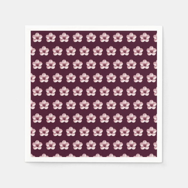 Serviette En Papier Serviettes Cerise Fleur (Devant)
