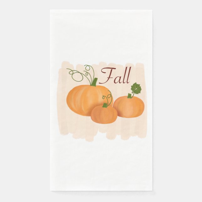 Serviette En Papier Serviettes citrouilles d'automne (Devant)