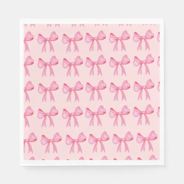 Serviette En Papier Serviettes Coquette Bow (Devant)
