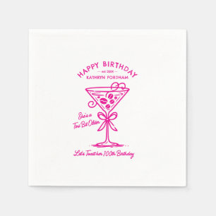 Serviette En Papier serviettes customisées 100e anniversaire Pink Mart