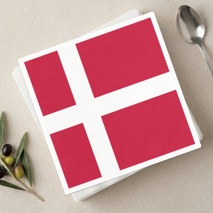 Serviette En Papier Serviettes Danemark, drapeau danois fête /supporte
