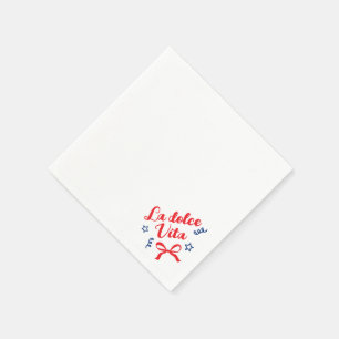 Serviette En Papier serviettes d'anniversaire italiennes la dolce vita