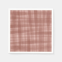 Serviettes d'anniversaire plaid rustique d'automne